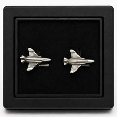 F-4 Silver Siyah Kutulu Kol Düğmesi