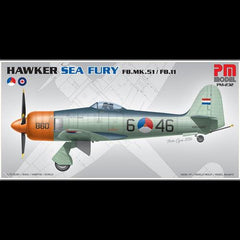 Hawker Sea Fury FB.MK.51 / FB11 Pm Model Demonte Plastik Maketi