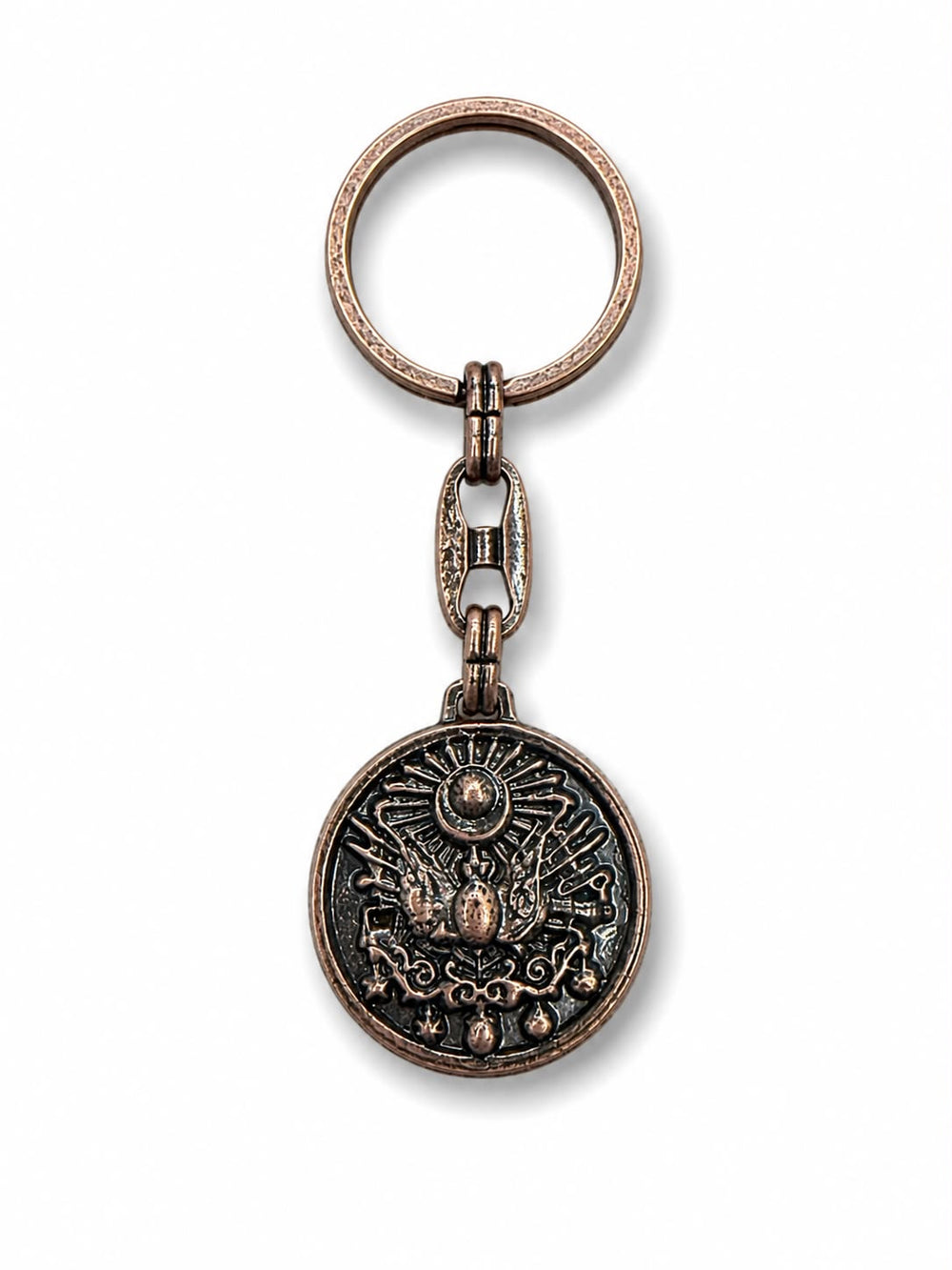 Metal Anahtarlık Tuğra Bronz