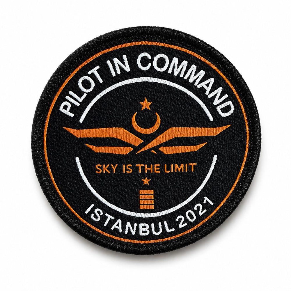 Peç "PILOT IN COMMAND" Dokuma