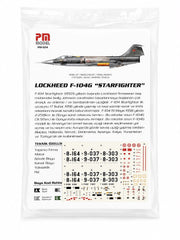 PM Model Lockheed F-104G Starfighter Plastik Uçak Maket Kiti