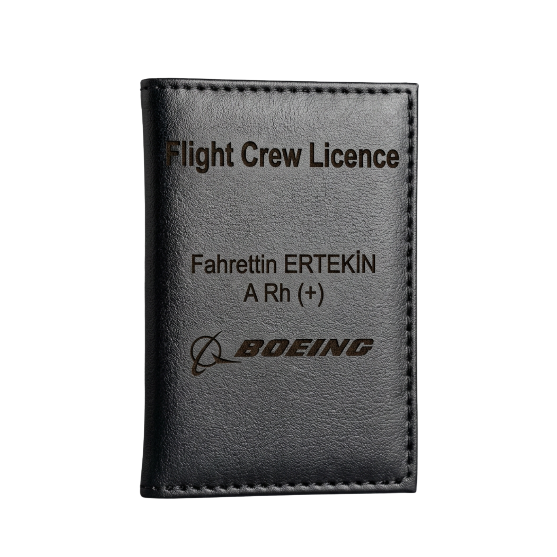 Kişiye Özel "Flight Crew Licence" Lisans ve Kart Kılıfı