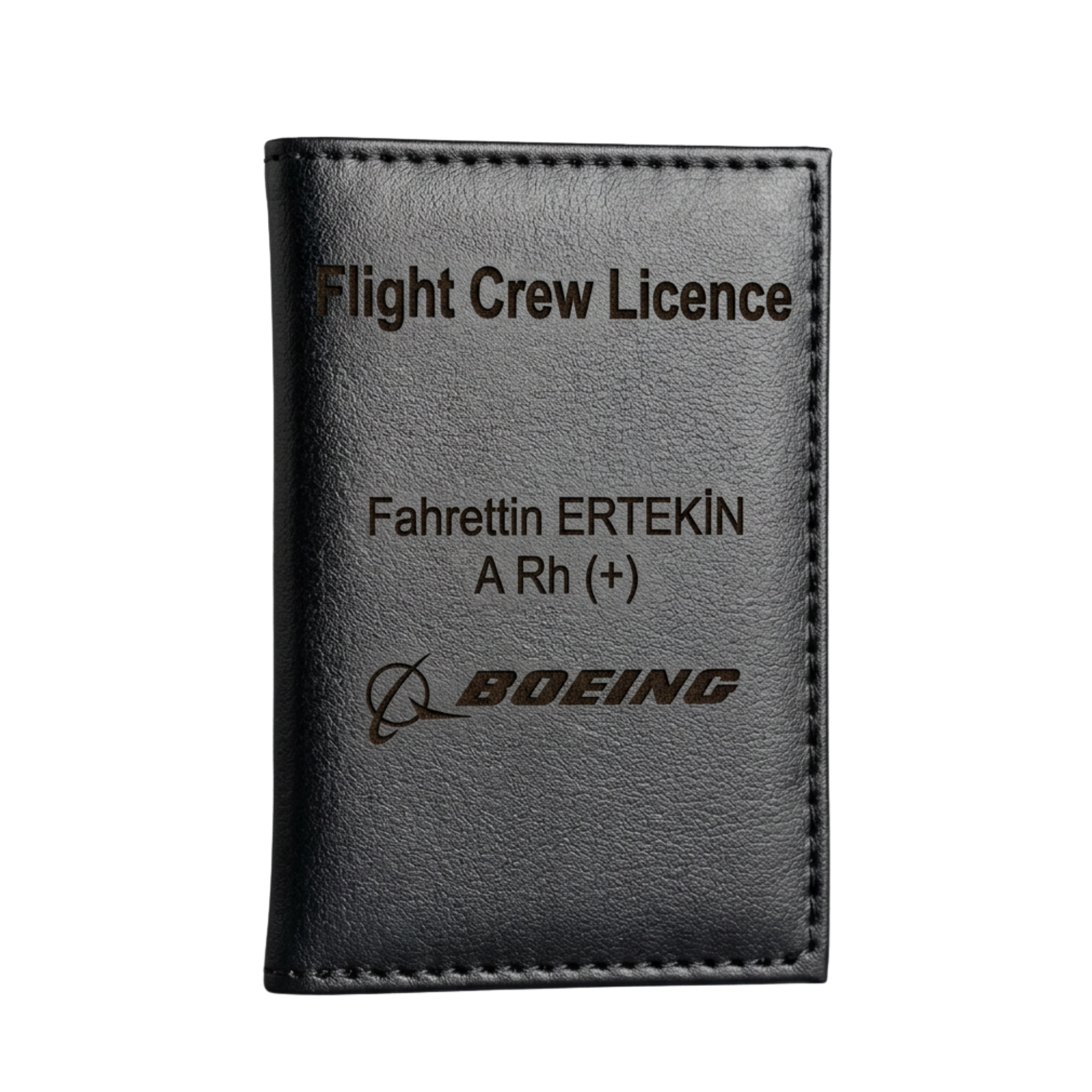 Kişiye Özel "Flight Crew Licence" Lisans ve Kart Kılıfı