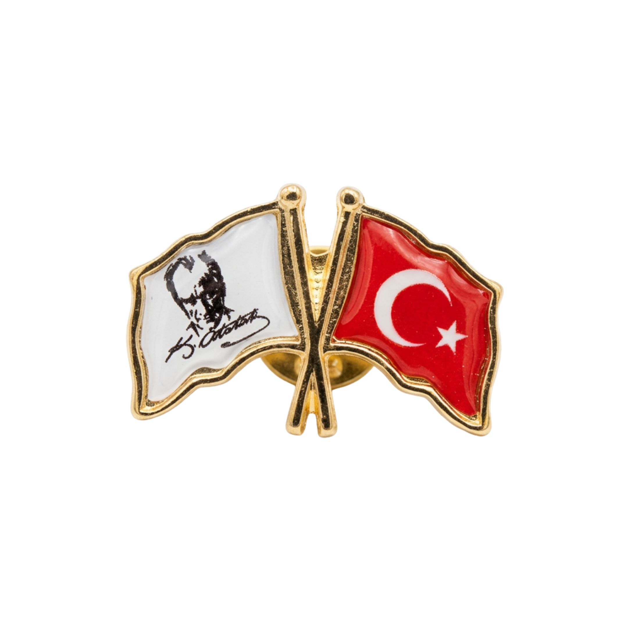 Gazi Mustafa Kemal Atatürk & Türk Bayrağı Rozeti