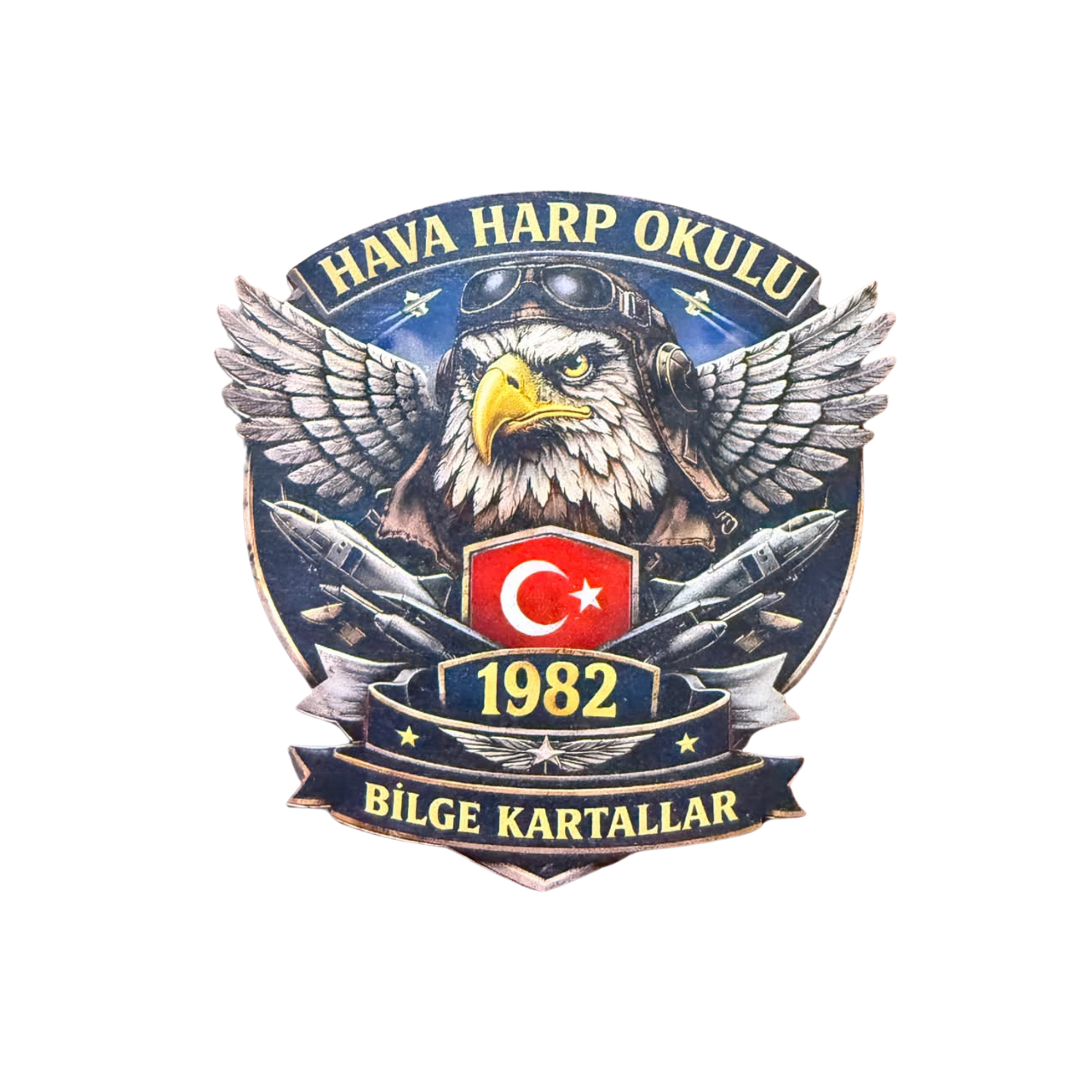 Hava Harp Okulu 1982 Bilge Kartallar 3D TPU Peç Cırtlı