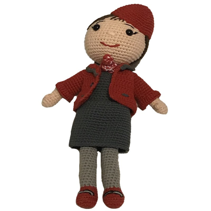 Amigurumi Organik Örgü Hostes Figürü El Yapımı