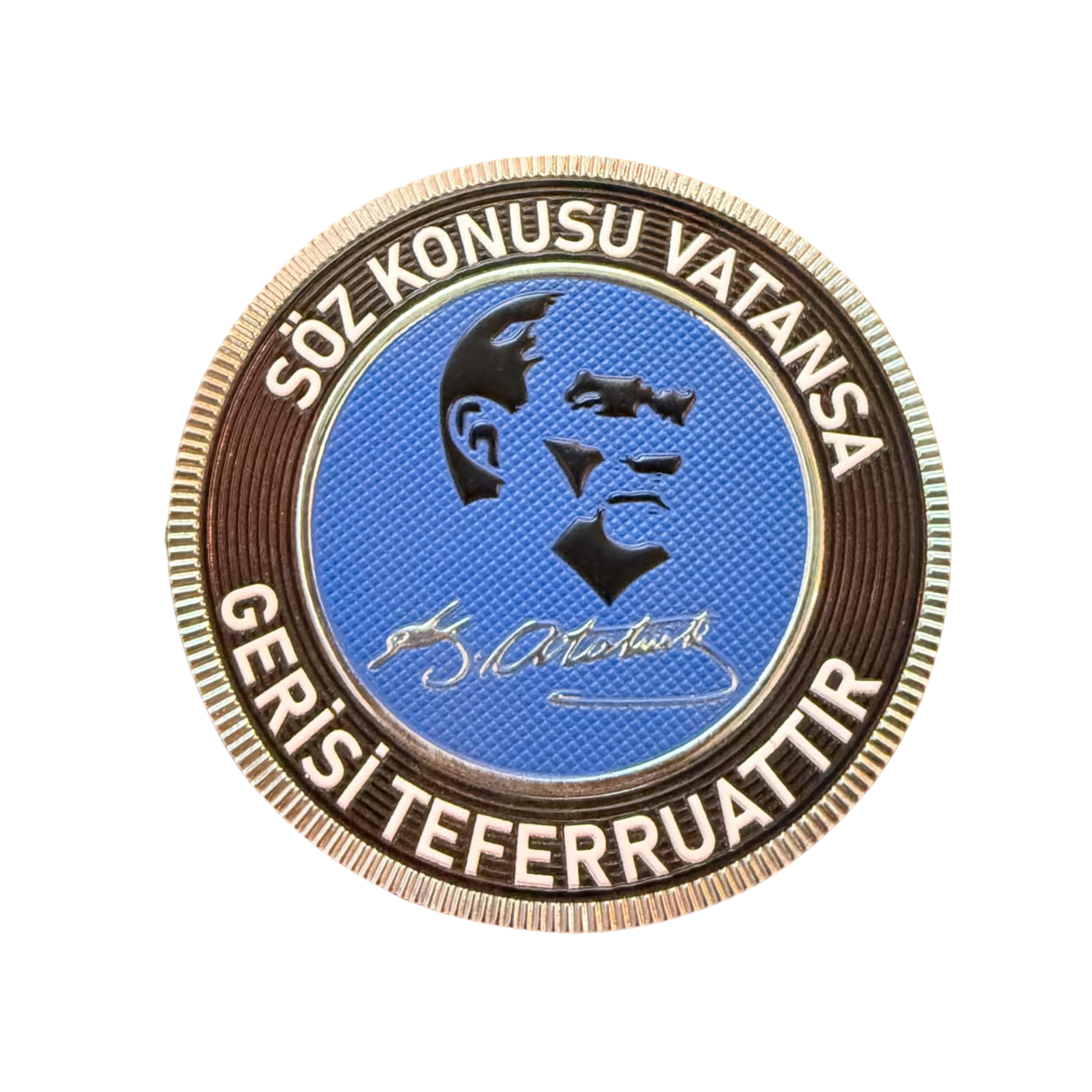 Atatürk Silüeti Söz Konusu Vatansa Gerisi Teferruattır 3D TPU Peç Cırtsız