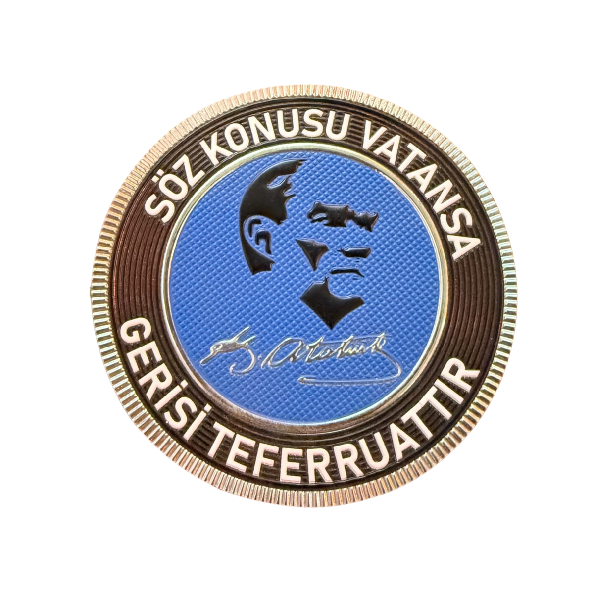 Atatürk Silüeti Söz Konusu Vatansa Gerisi Teferruattır 3D TPU Peç Cırtsız