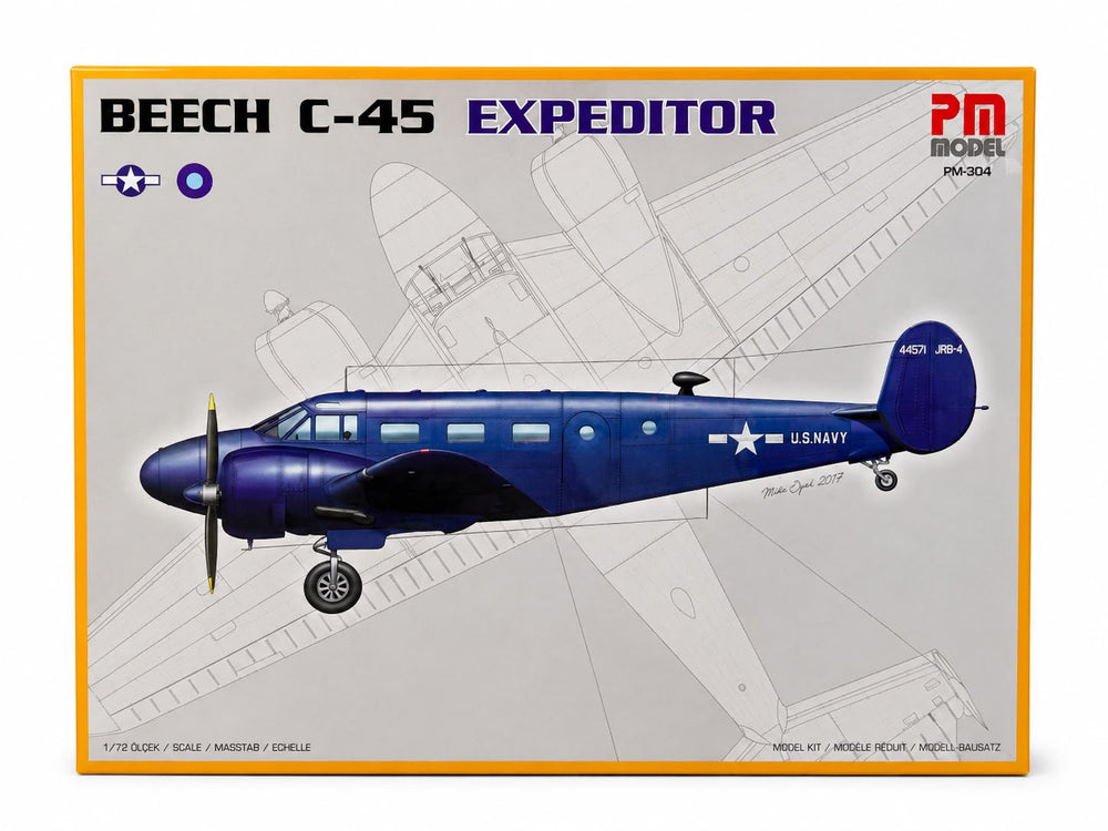 Beechcraft  C-45 Expeditor US NAVY Pm Model Eğitim Uçağı Demonte Plastik Maketi
