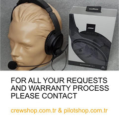 Kulaklık "Raar HS02 AIRBUS Aviation Headset + Microphone BOSE QC 45"