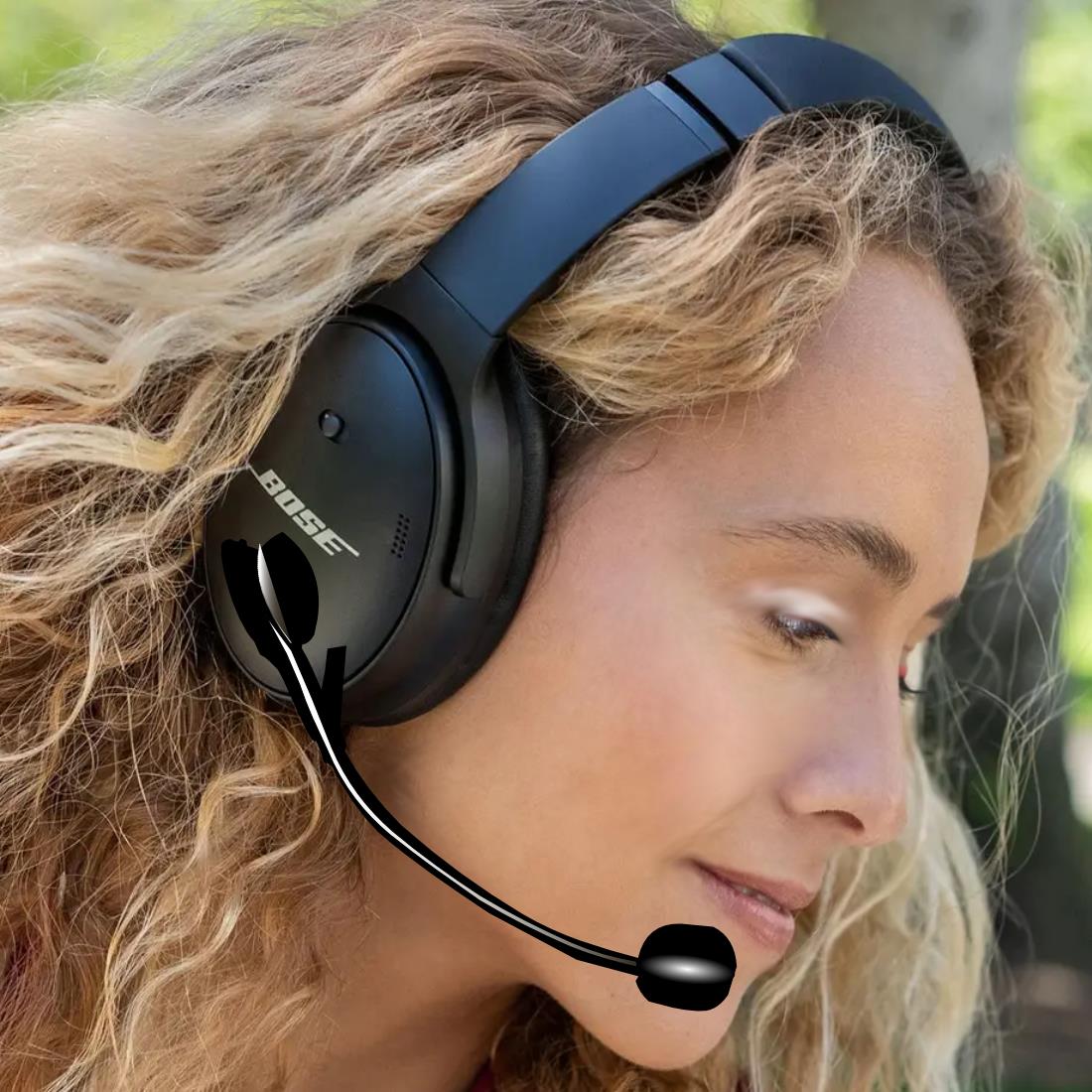 Kulaklık "Raar HS02 AIRBUS Aviation Headset + Microphone BOSE QC 45"