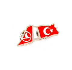 CrewTürk ROZET THY TC IKILI BAYRAK
