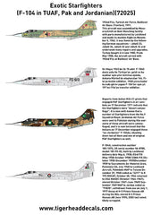 Exotic Starfighters (F-104 in TUAF, Pak and Jordanian) ( 1/72 )