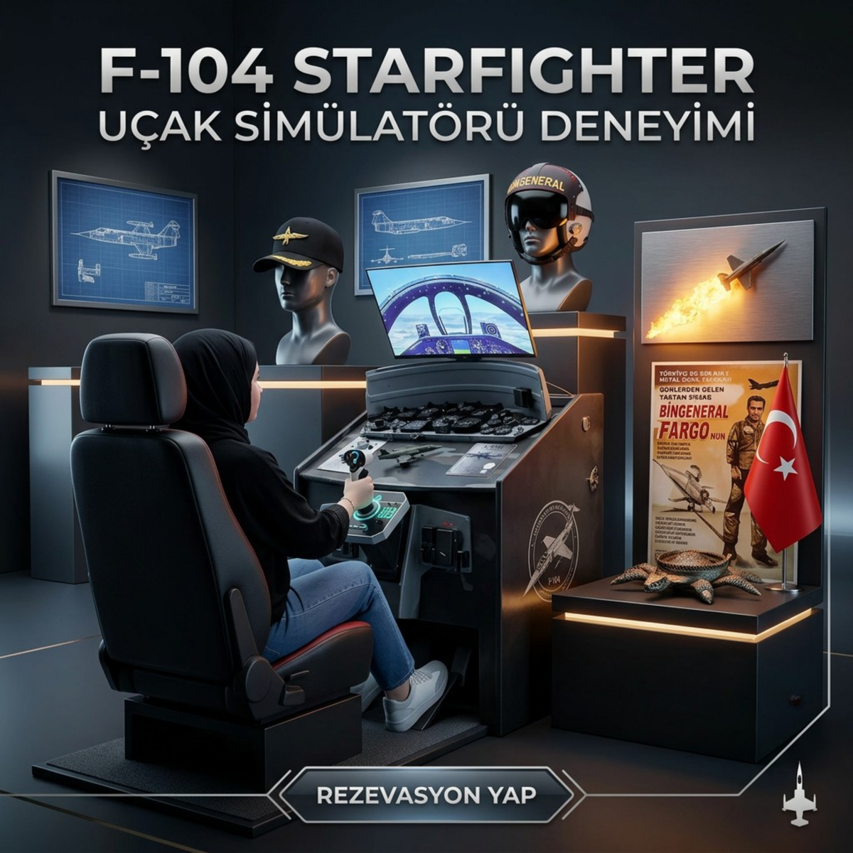 F-104 Starfighter Uçuş Simülatörü Deneyimi