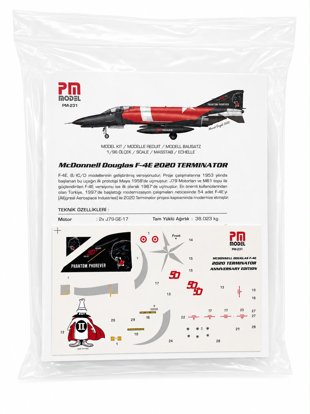 F-4 E Phantom 50th Anniversary in TURAF  2 PM Model