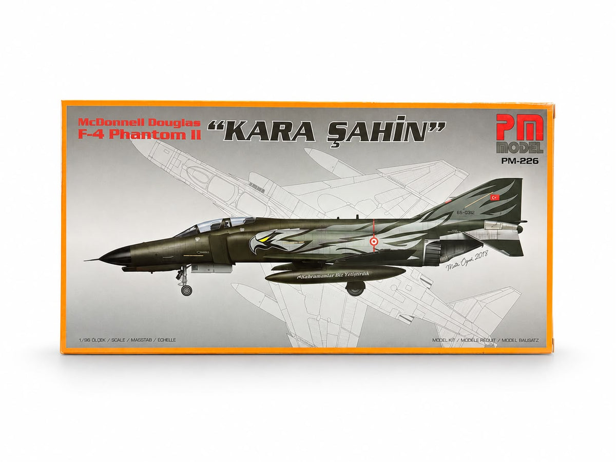 F-4 Phantom 2 Kara Şahin PM Model Demonte Plastik Uçak Maket Kiti