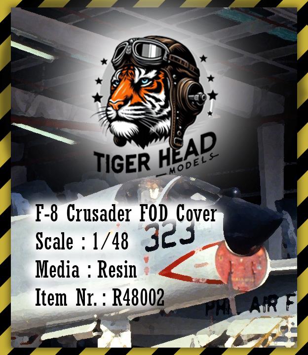 F-8 Crusader FOD Cover (Casted resin) ( 1/48 )
