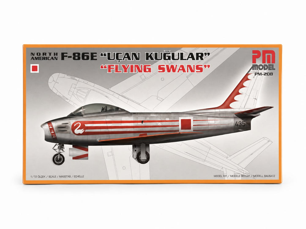 F-86E Sabre Pm Model Avcı Uçağı Demonte Plastik Maketi(Standlı)