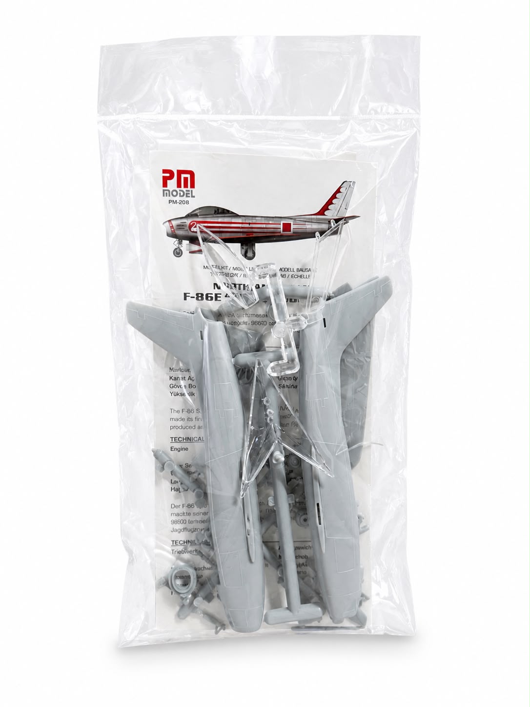 F-86E Sabre Pm Model Avcı Uçağı Demonte Plastik Maketi(Standlı)