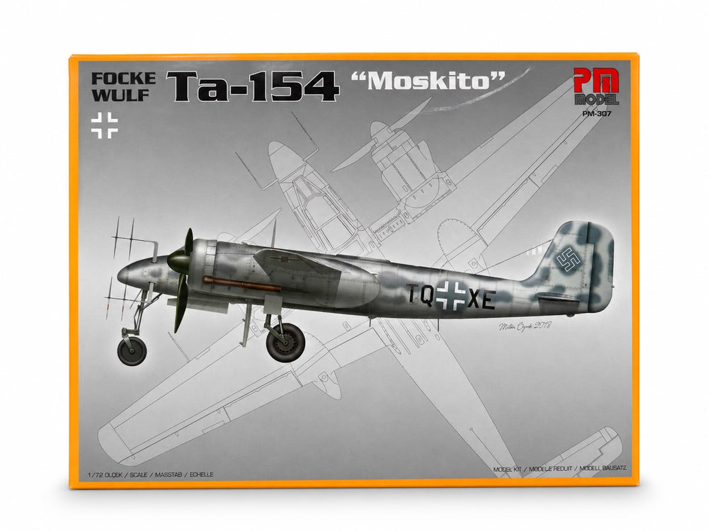 Focke Wulf Ta 154 Moskito Pm Model Gece Avcı Uçağı Demonte Plastik Maketi