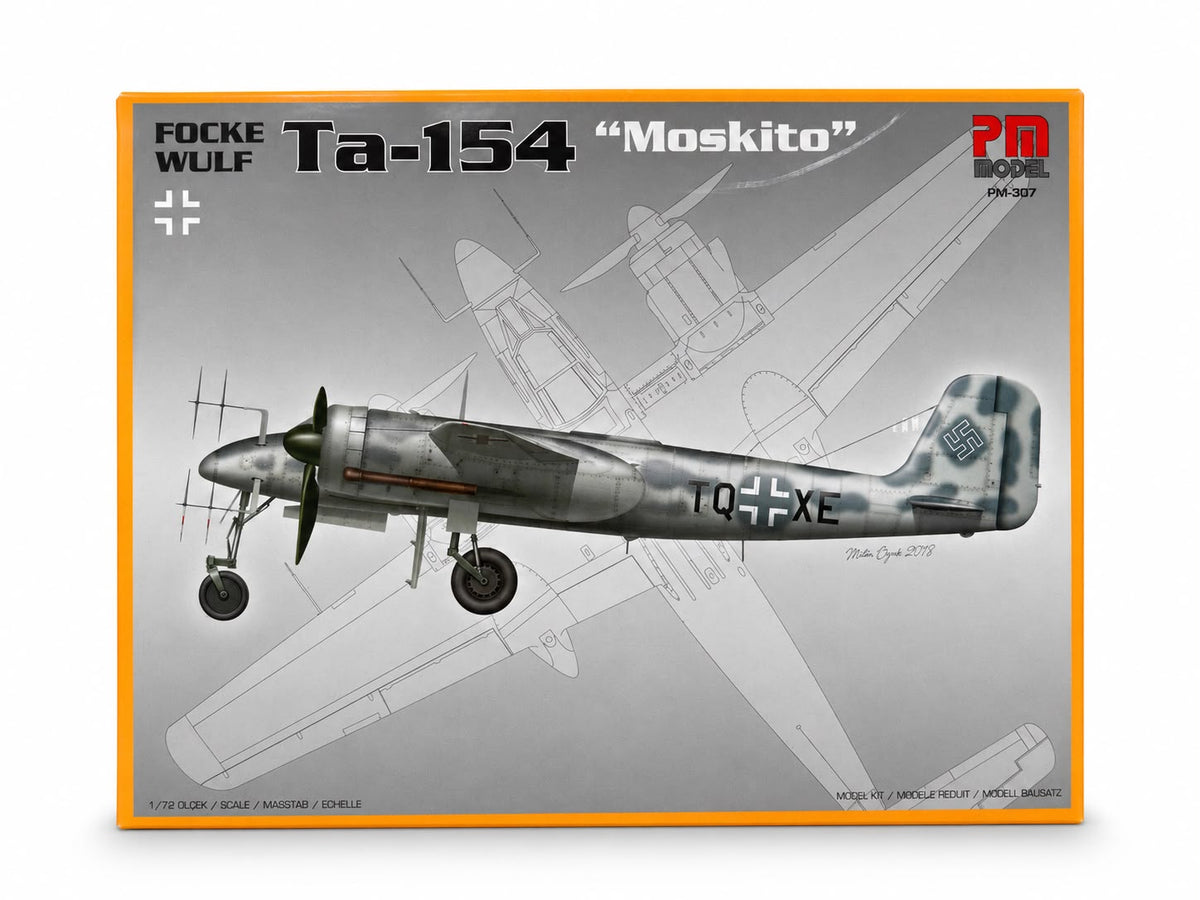 Focke Wulf Ta 154 Moskito Pm Model Gece Avcı Uçağı Demonte Plastik Maketi