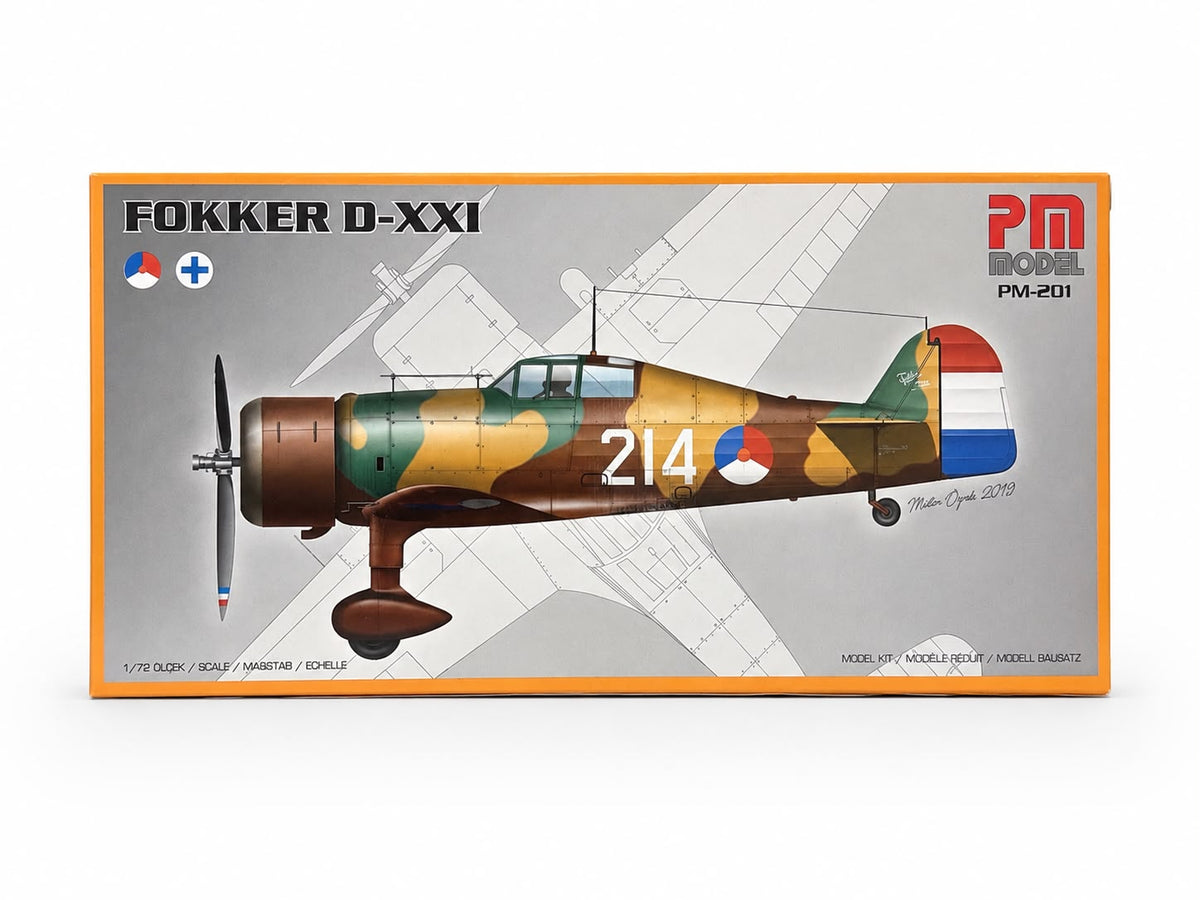 Fokker D-XXI PM Model Demonte Plastik Uçak Maket Kiti