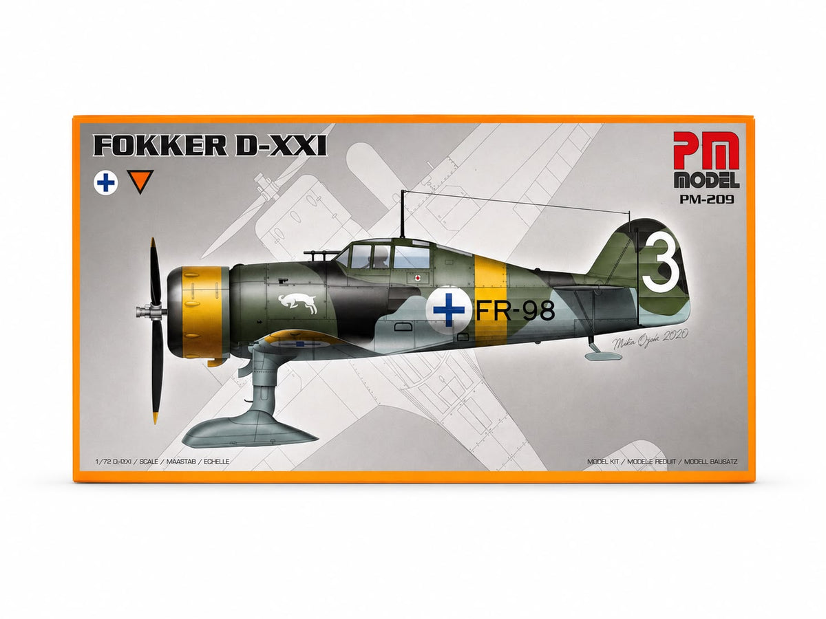 FOKKER d-xxxi Royal Dutch Museum & Fin Air Force with skies