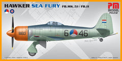 Hawker Sea Fury FB.MK.51 / FB11 Pm Model Demonte Plastik Maketi