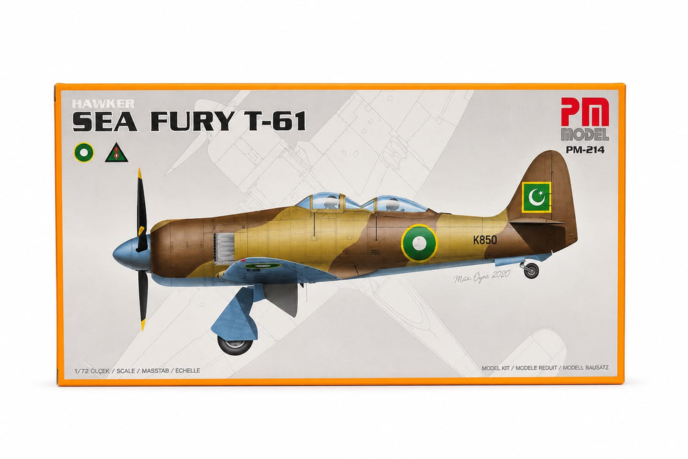 Hawker Sea Fury T-61 Pm Model Avcı-Eğitim Uçağı Demonte Plastik Maketi