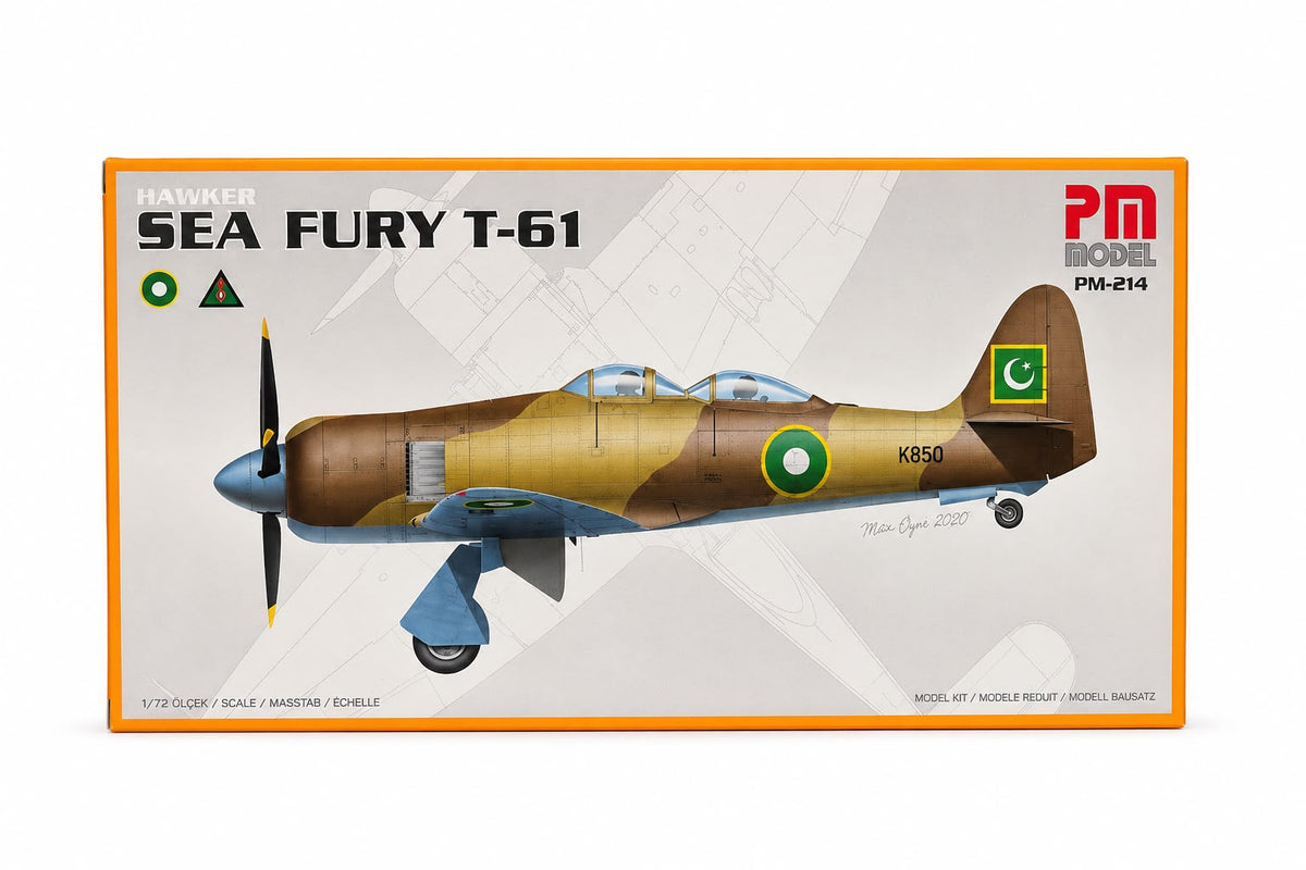 Hawker Sea Fury T-61 Pm Model Avcı-Eğitim Uçağı Demonte Plastik Maketi