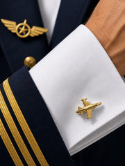 Kol Düğmesi "F-16" Gold