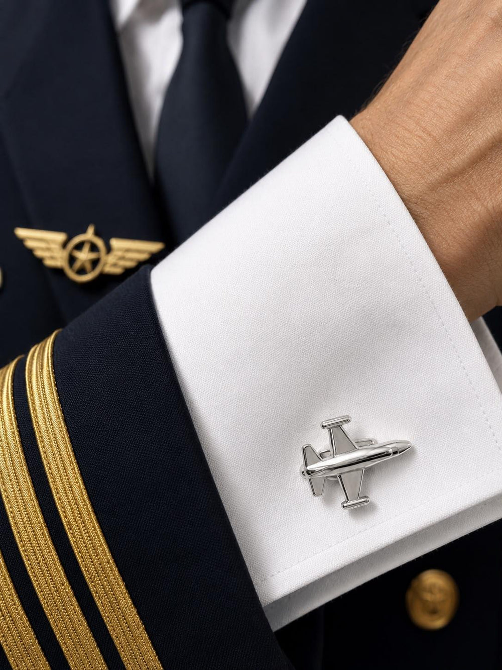 Kol Düğmesi "F-16" Silver