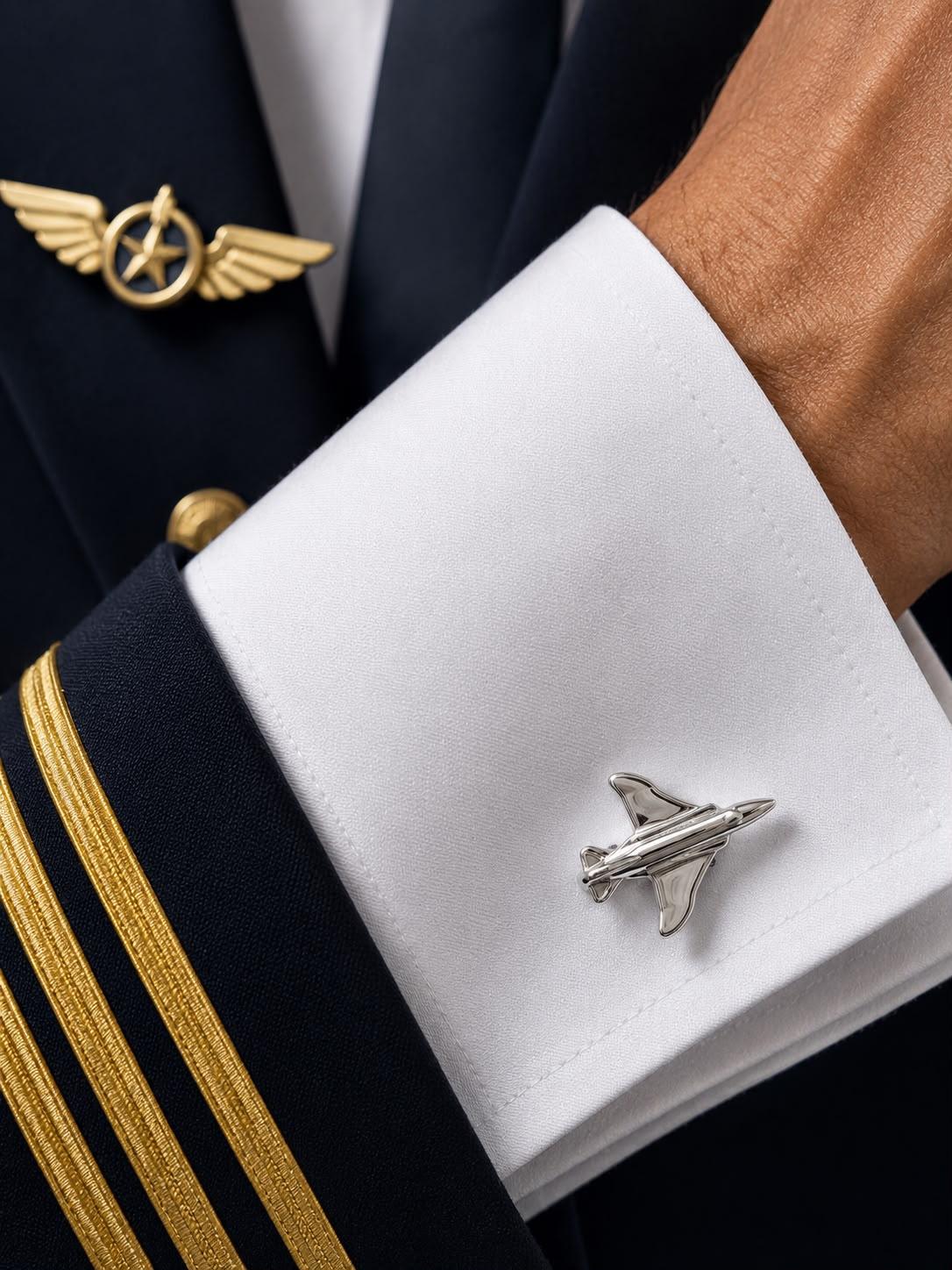 Kol Düğmesi "F-4" Silver