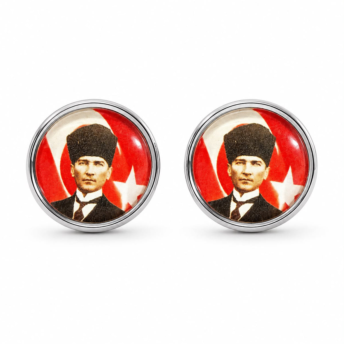 Kol Düğmesi "K.Atatürk Kalpaklı"