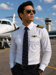 Kravat "Mavi Airline Desenli"
