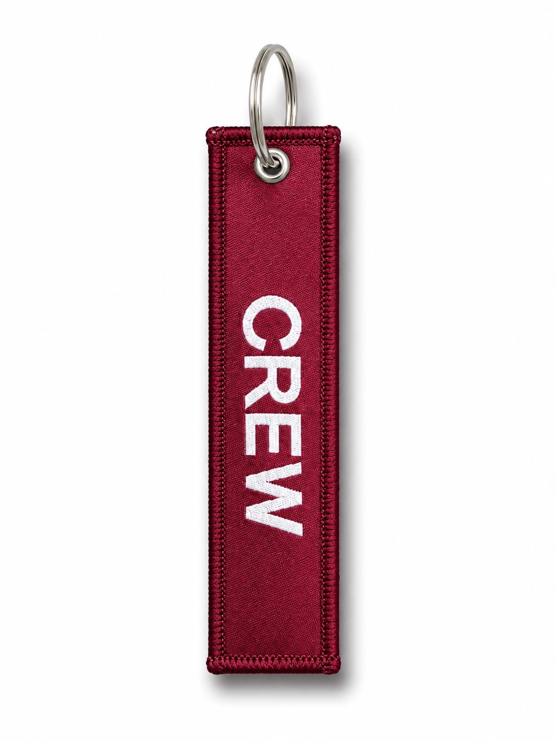 Kumaş Anahtarlık Bordo RBF "Crew"
