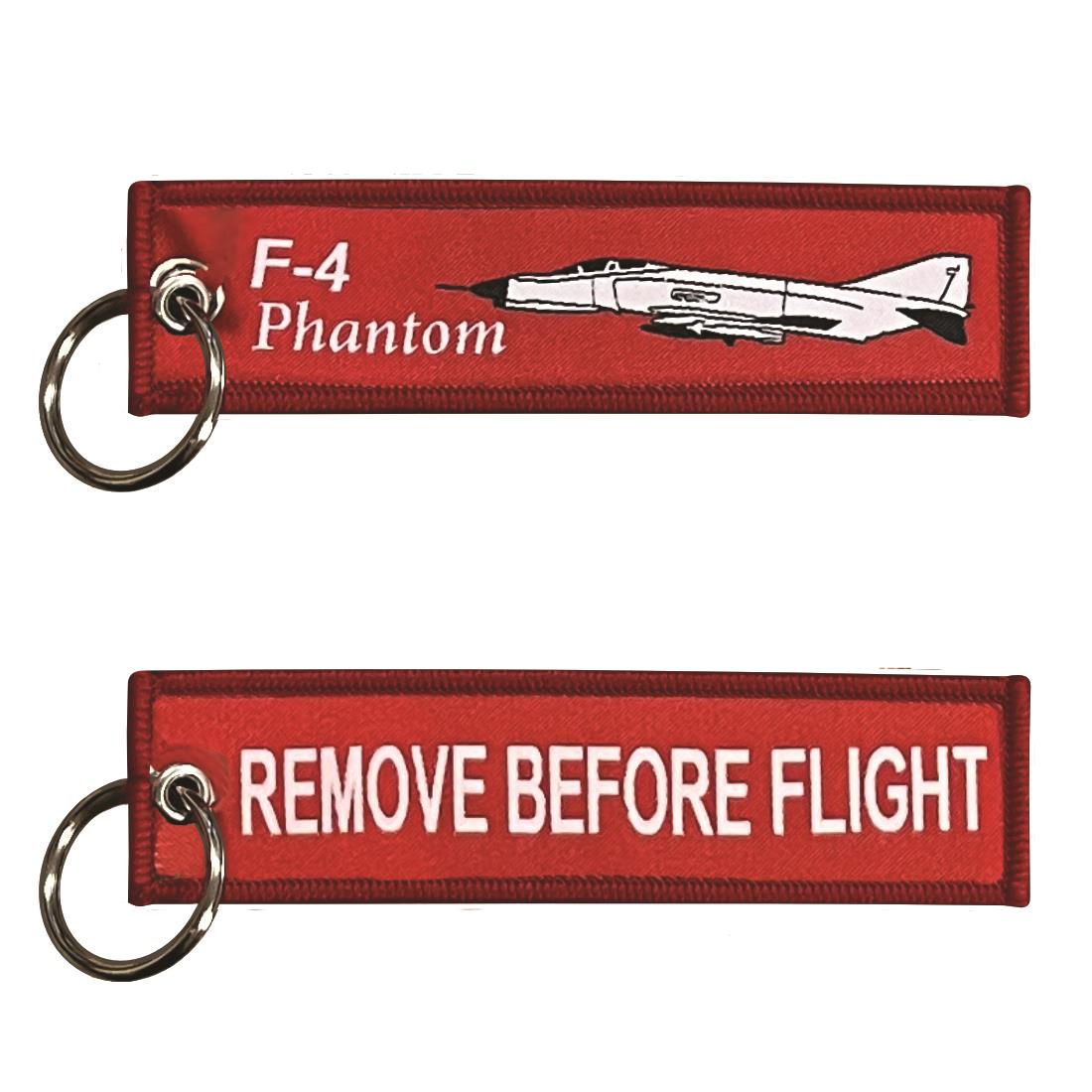 Kumaş Anahtarlık Kırmızı "F-4 Phantom"