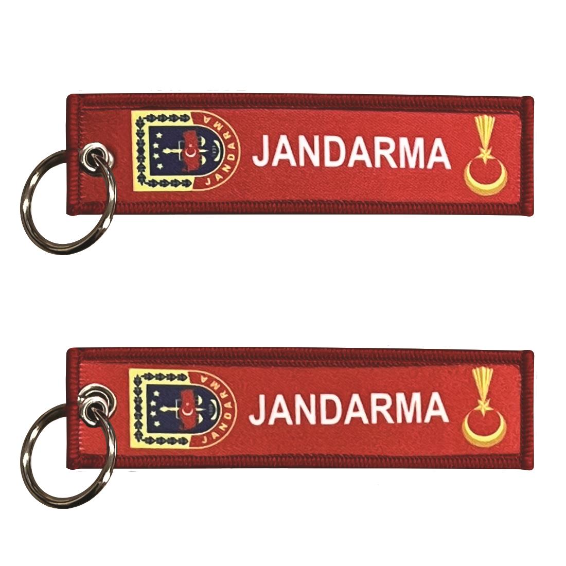 Kumaş Anahtarlık Kırmızı "Jandarma"