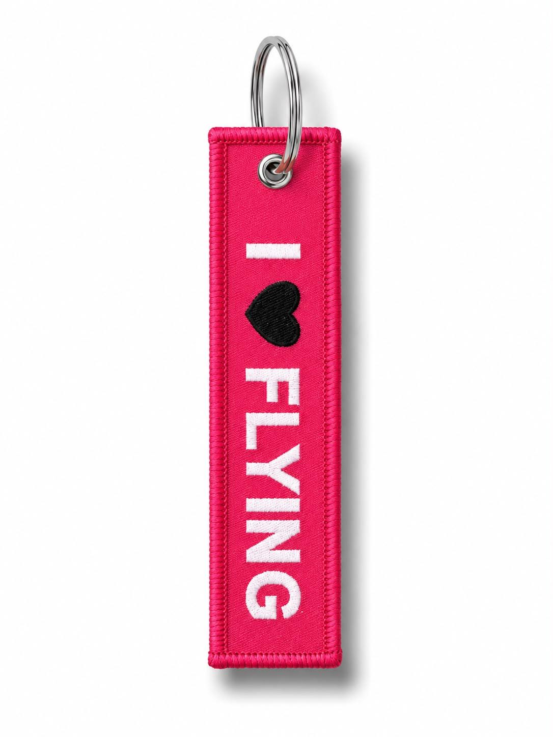 Kumaş Anahtarlık "Kiss Me" Pembe