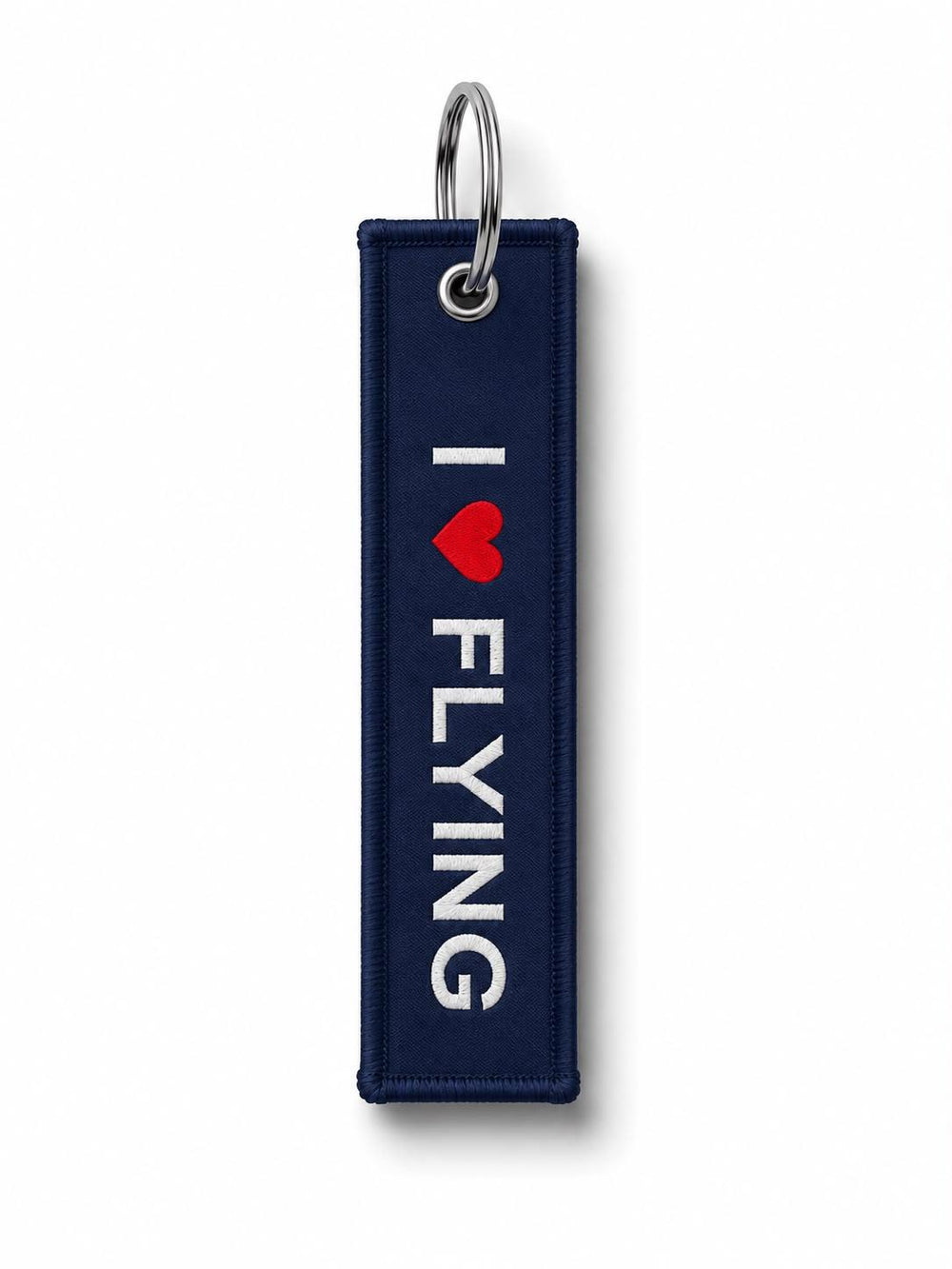 Kumaş Anahtarlık Lacivert "I Love Flying"
