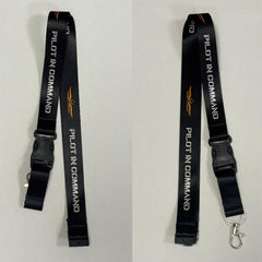 Lanyard "Pilot In Command Broveli" Siyah