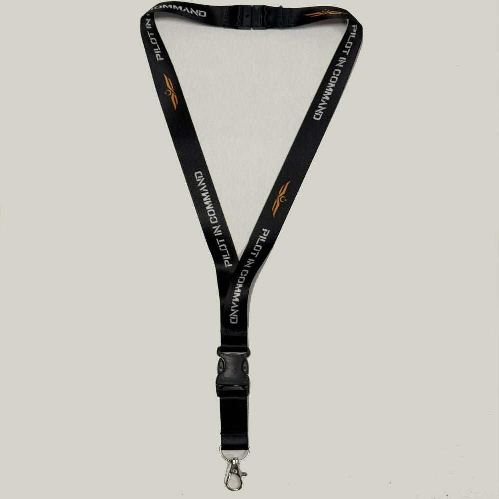 Lanyard "Pilot In Command Broveli" Siyah