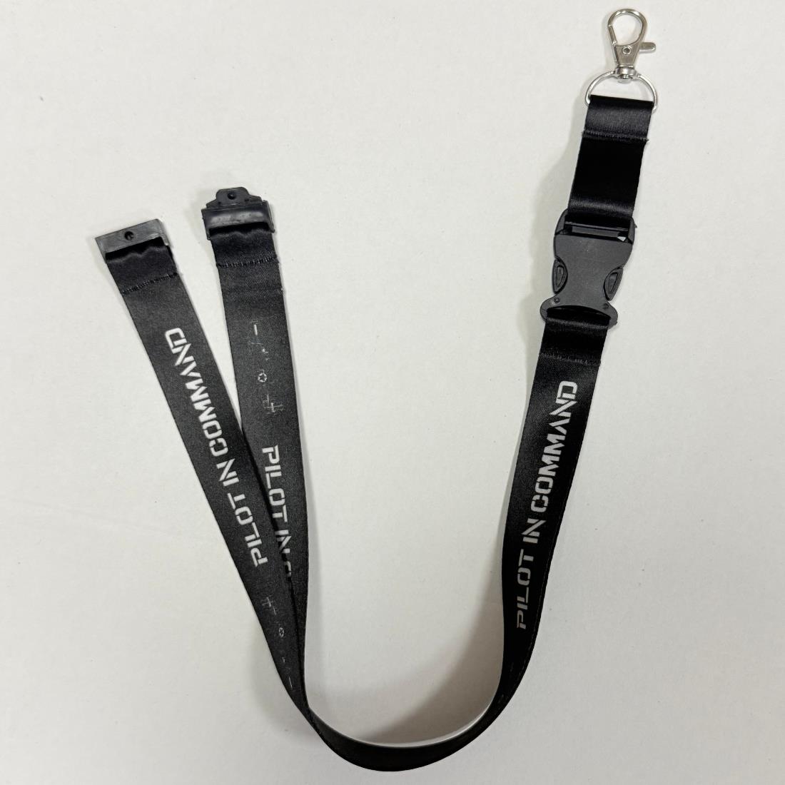 Lanyard "Pilot In Command Broveli" Siyah