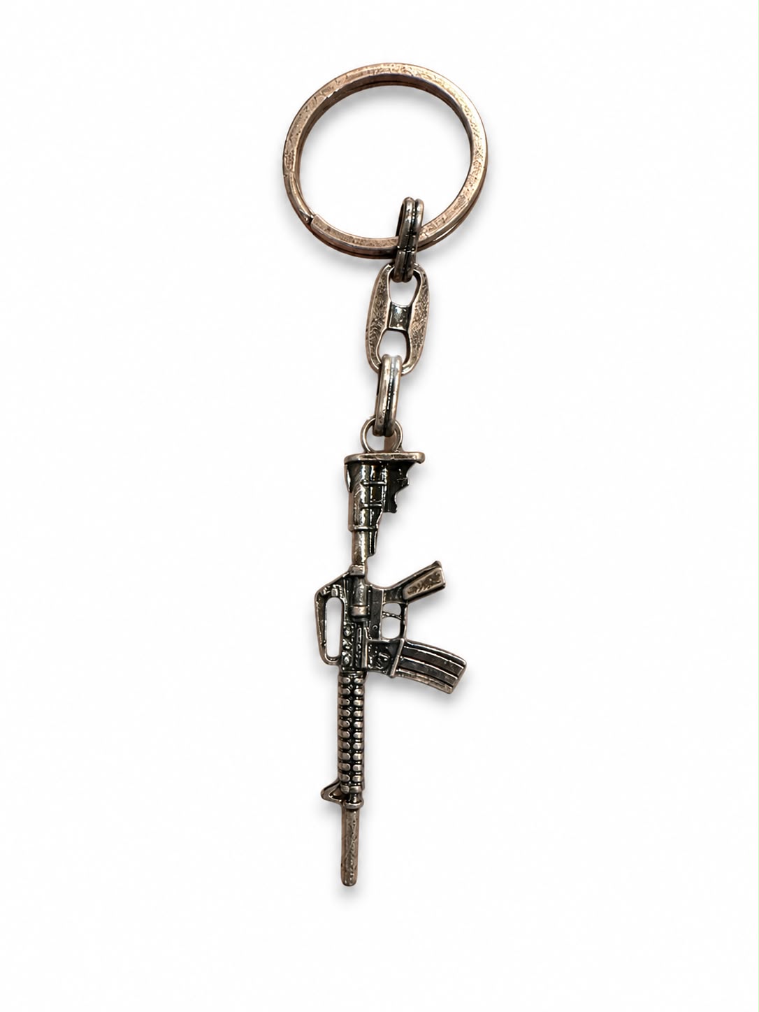 Metal Anahtarlık tüfek Bronz