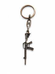 Metal Anahtarlık tüfek Bronz