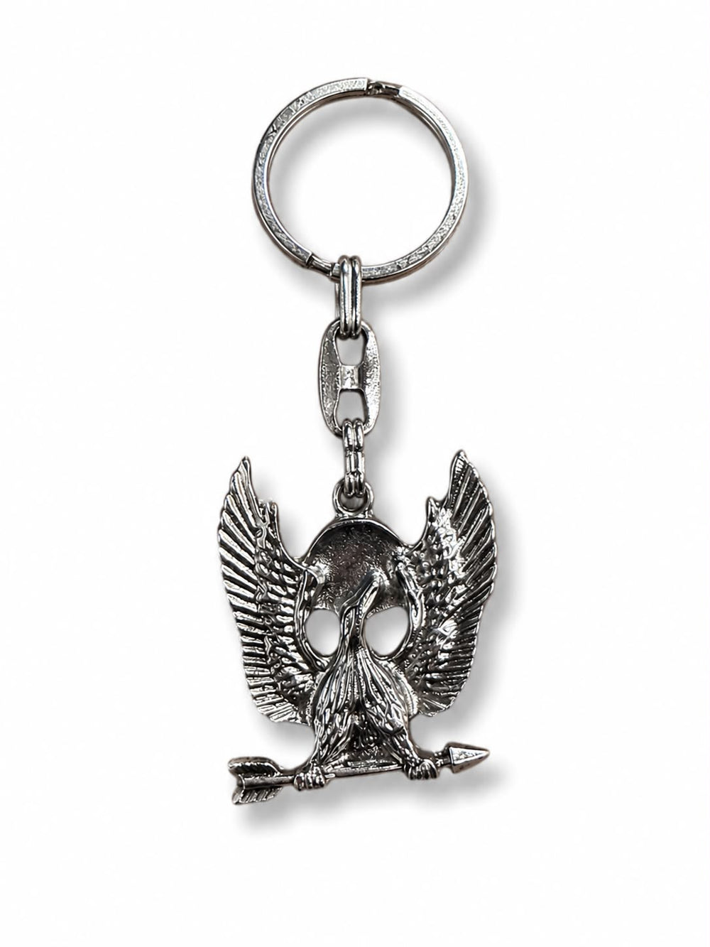 Metal Anahtarlık Oklu Kartal Bakır
