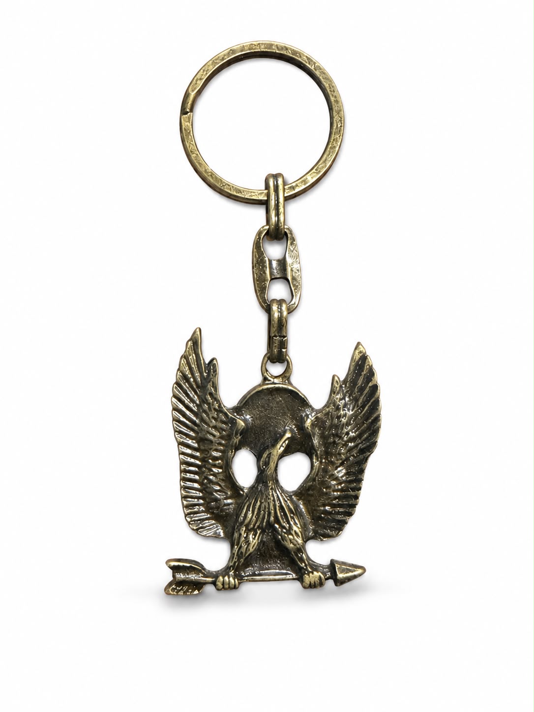 Metal Anahtarlık Oklu Kartal Haki