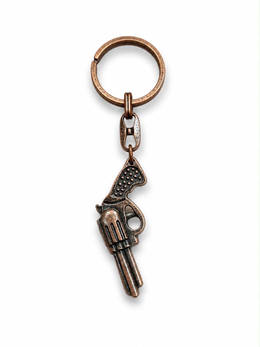 Metal Anahtarlık Tabanca Toplu Bronz