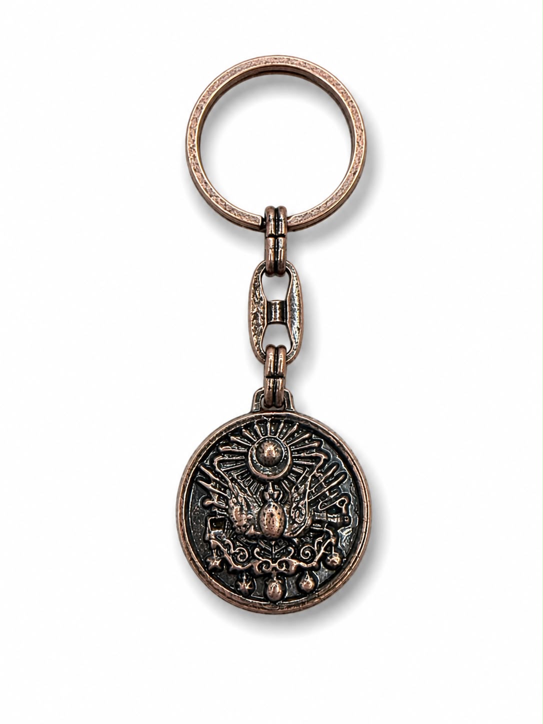 Metal Anahtarlık Tuğra Bronz