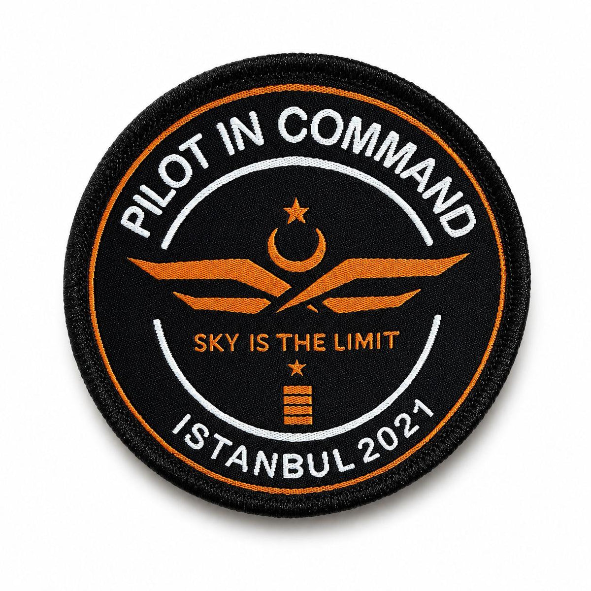 Peç "PILOT IN COMMAND" Dokuma
